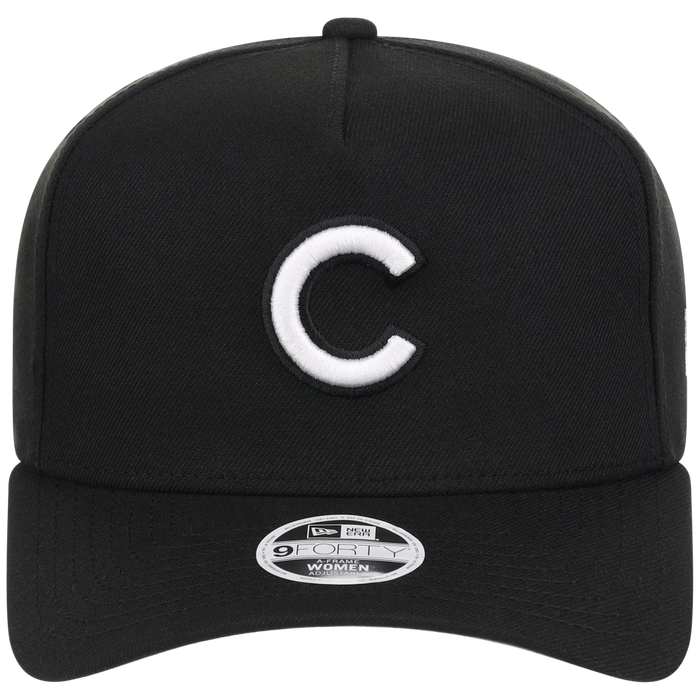 Chicago Cubs Women's New Era 9FORTY Black A-Frame