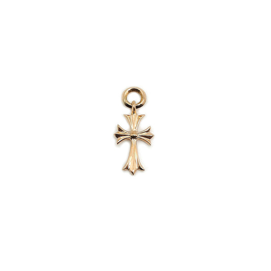 Chrome Hearts 22K Gold Cross Necklace Charm
