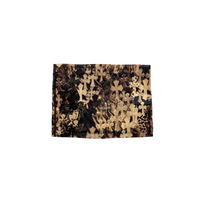 Chrome Hearts All Over Cross Print Mesh Mini Skirt - SHENGLI ROAD MARKET