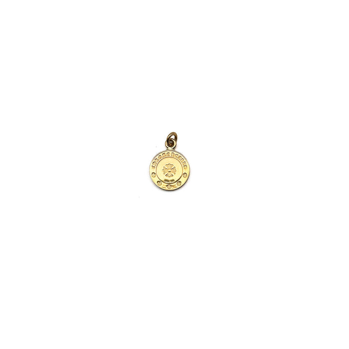 Chrome Hearts Diamond Embellished 22k Gold Angel Medal - SHENGLI ROAD MARKET