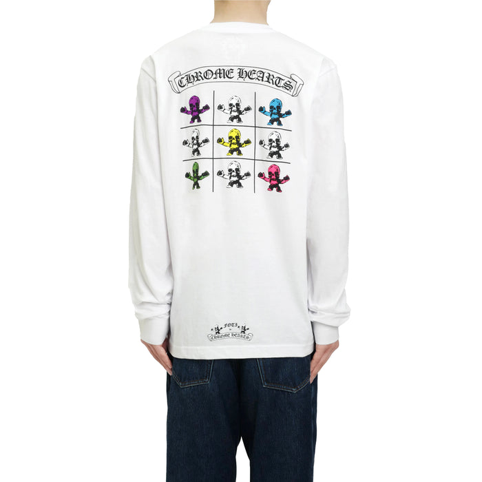 Chrome Hearts Multi Rainbow Foti Teeter Harris White Long Sleeve Tee