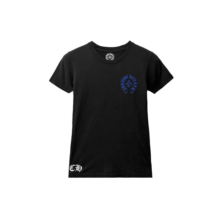 Chrome Hearts Blue Vine Plus Cross Women's Short Sleeve Tee - SHENGLI ROAD MARKET