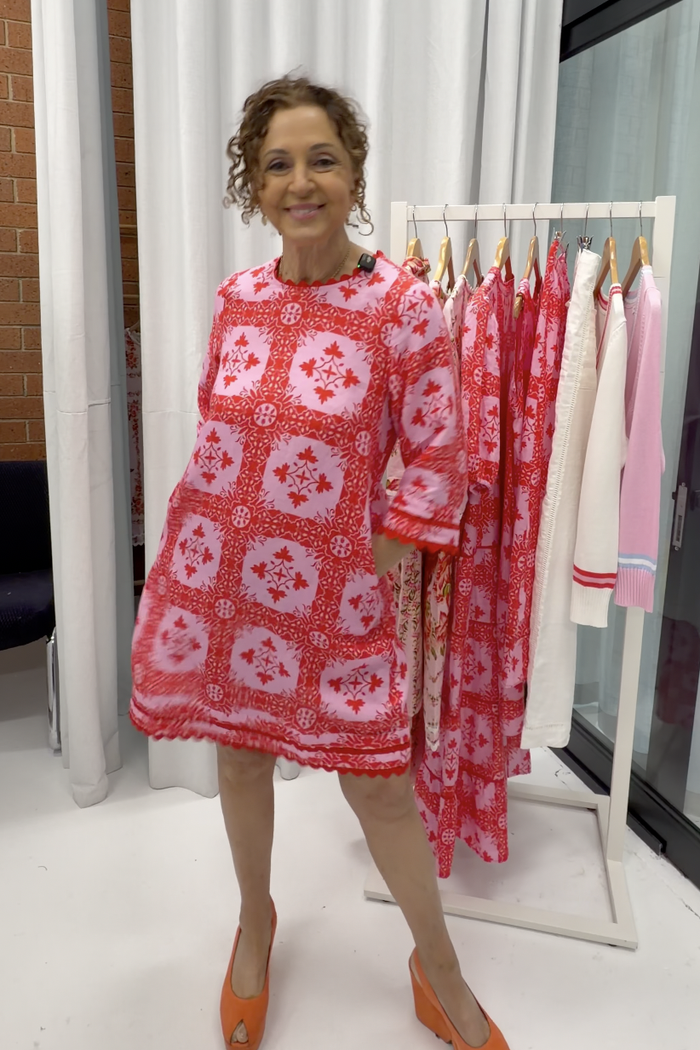Claire Linen Dress In Granada