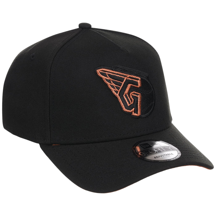 Cleveland Guardians MLB Black x Rust FASHION CORE New Era 9FORTY A-Frame