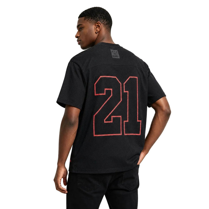 Corteiz x Slaughter Gang 21 Savage Mesh T-shirt Black - AFewVibe
