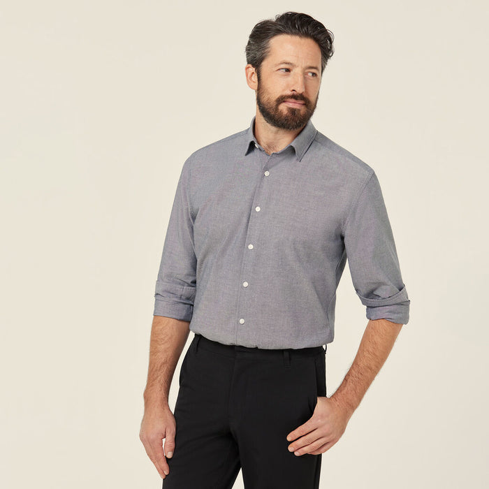 Cotton Chambray Long Sleeve Shirt CATJJU