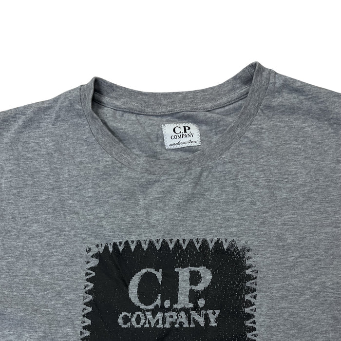 C.P. Company Logo Patch Tee (Grey Melange)