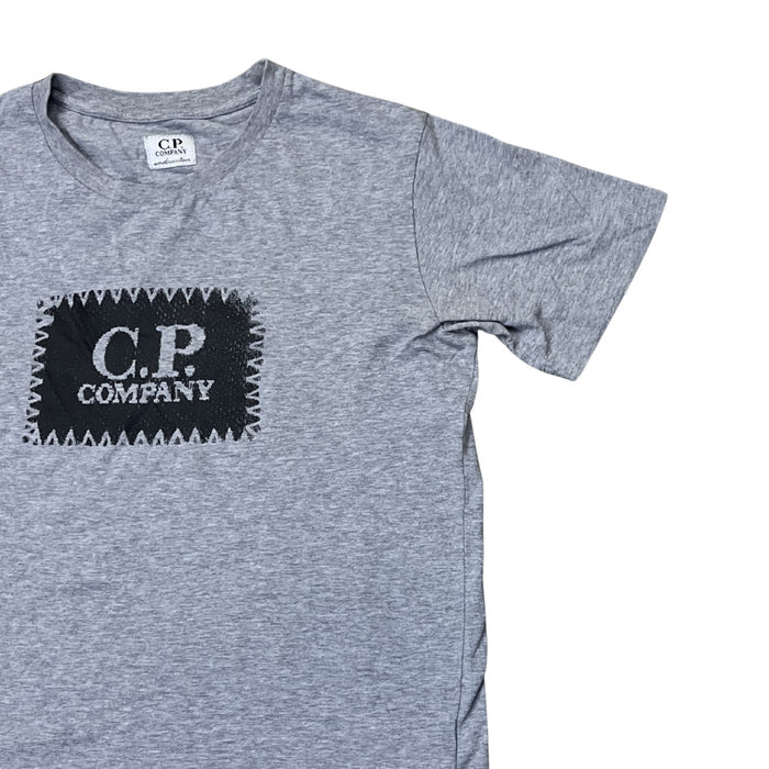 C.P. Company Logo Patch Tee (Grey Melange)