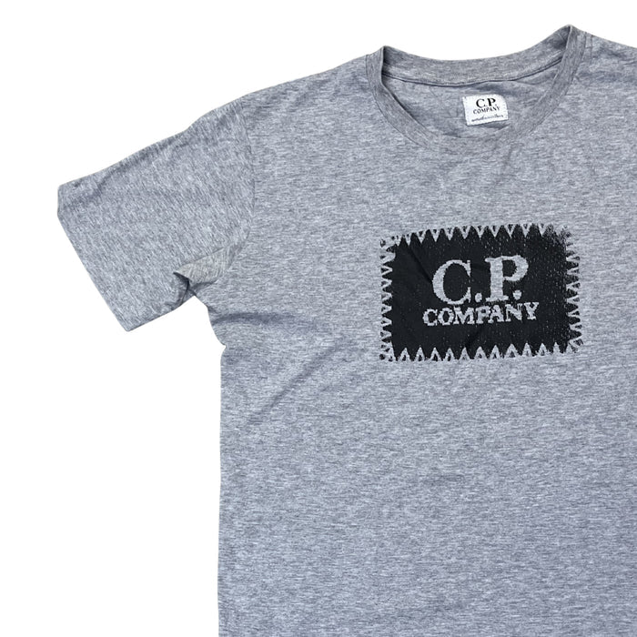 C.P. Company Logo Patch Tee (Grey Melange)