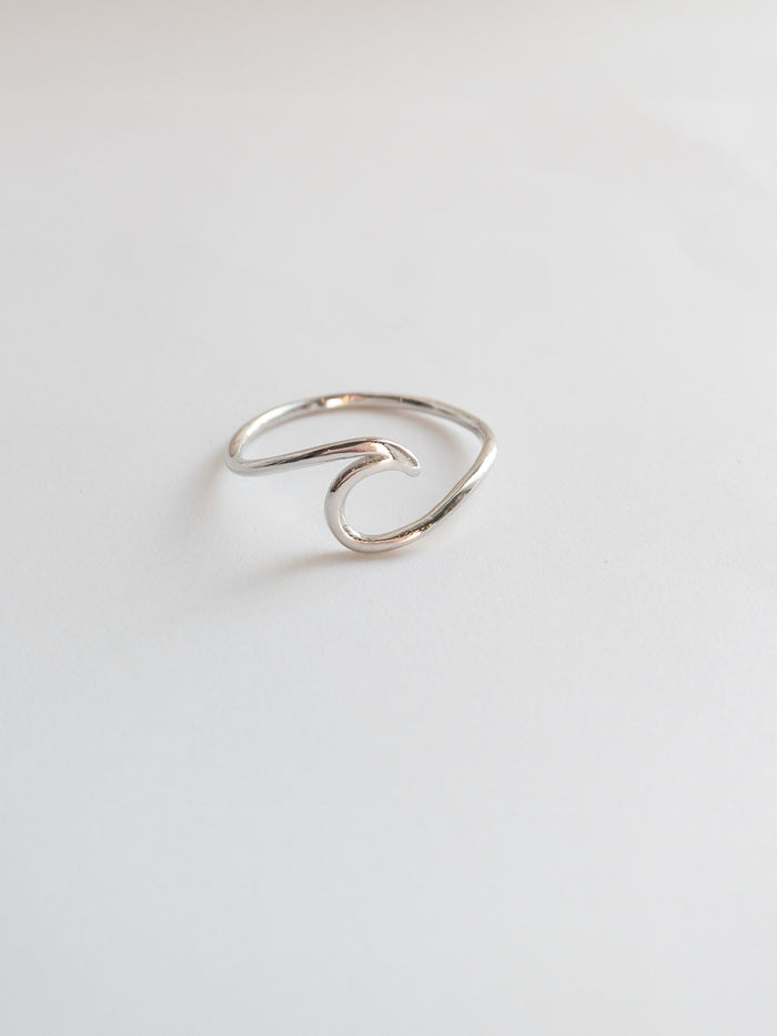 cresting wave ring- sterling silver