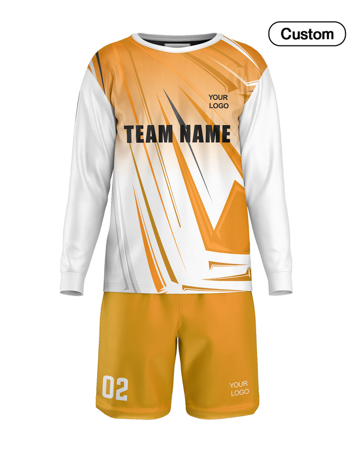 Custom Soccer Goalkeeper Uniform - Abstract Design - Personalized Teamwear