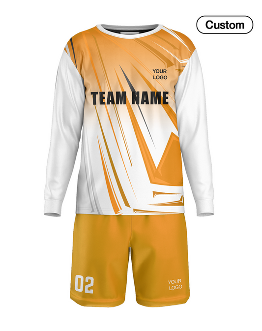 Custom Soccer Goalkeeper Uniform - Abstract Design - Personalized Teamwear