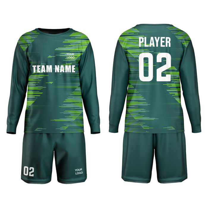 Custom Soccer Goalkeeper Uniform - Pattern Design - Personalized Sportswear