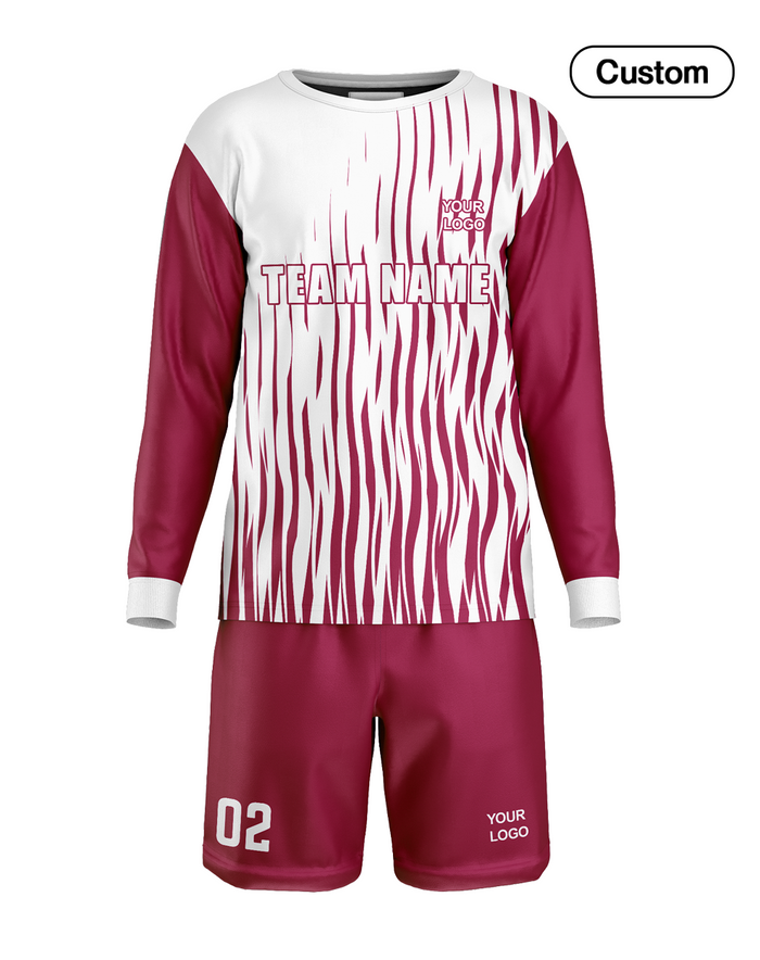 Custom Soccer Goalkeeper Uniform - Wave Design - Personalized Sportswear