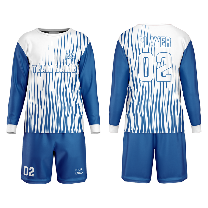 Custom Soccer Goalkeeper Uniform - Wave Design - Personalized Sportswear