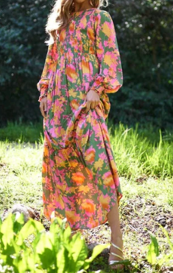Dahlia Smocked Maxi Dress - SexyModest Boutique