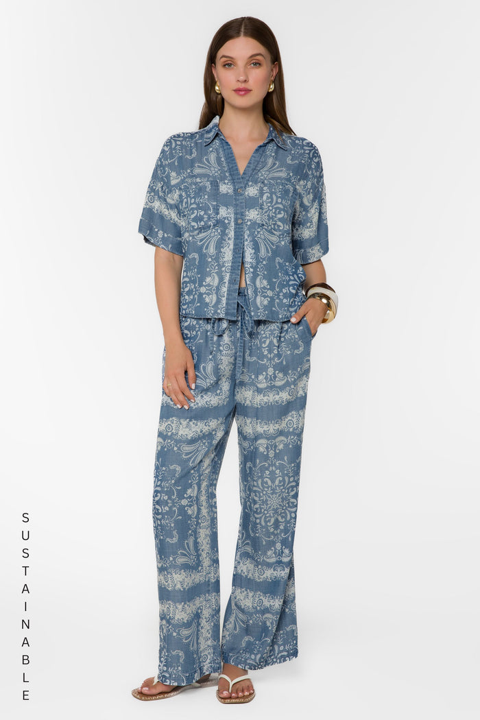 Deja Bandana Scarf Pants - Pants - Velvet Heart Clothing
