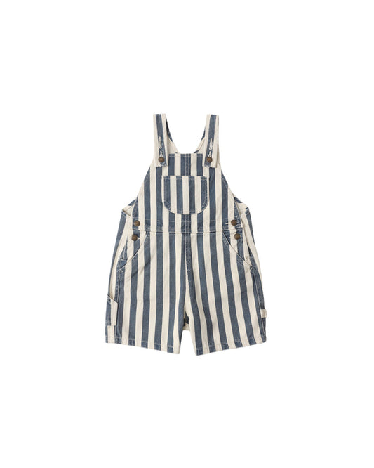 Denim Shortall || Navy Stripe