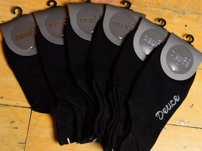 Deuce No Show Sock 6pk - Black
