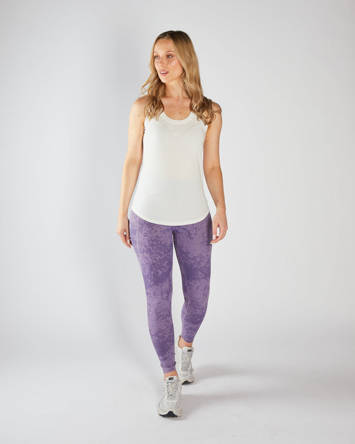 Deya Racer Back Vest Ivory