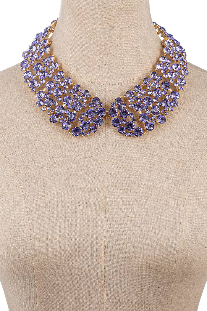 Diana Purple Collar Necklace - Born To Glam