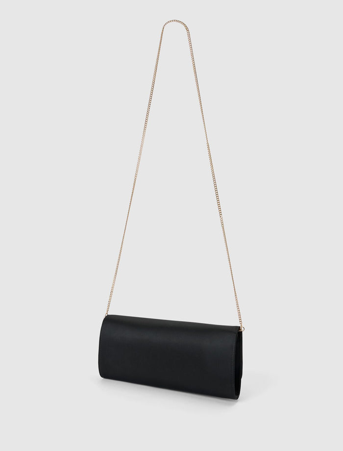 Dina Satin Elongated Clutch Forever New