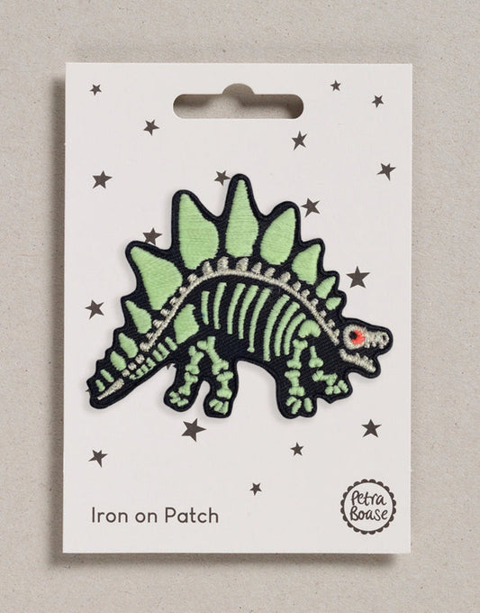 Dinosaur Skeleton Iron on Patch, Petra Boase