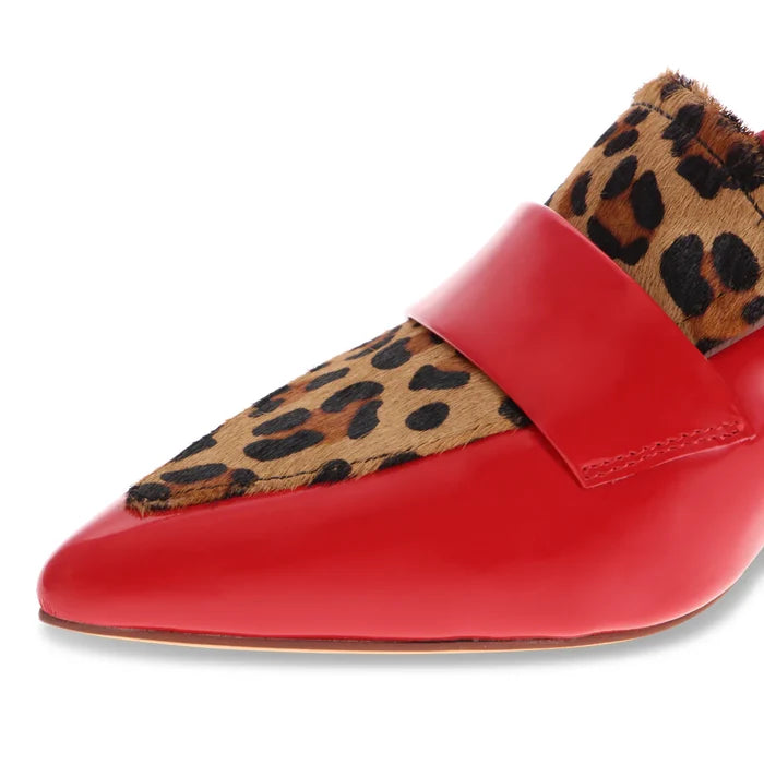 Django & Juliette AIDAY Slingback Heels in Red Leopard - Crush Marketplace