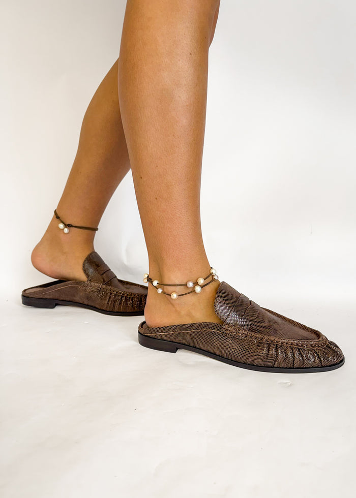 Dolce Vita Betzy Loafers - Mocha Embossed Suede