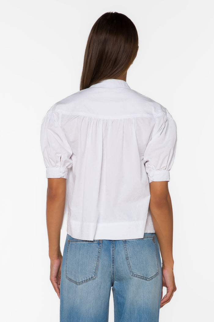 Dory Optic White Top - Tops - Velvet Heart Clothing