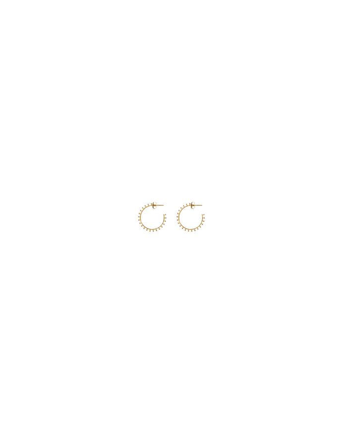 DOT HOOP GOLD