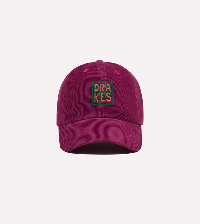 Drake's Square Font Cord Baseball Cap