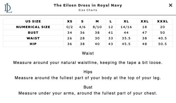 Duffield Lane Eileen Dress - Royal Navy
