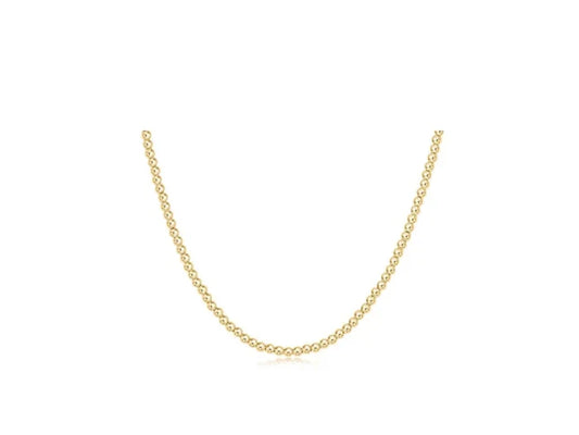 enewton |choker beaded - classic gold 2.5mm