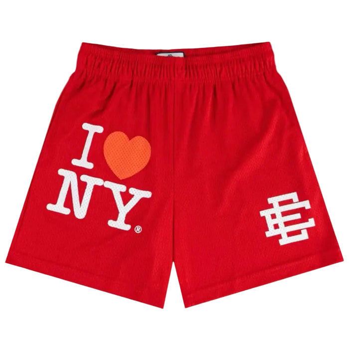Eric Emanuel EE I Love New York Short Red White - AFewVibe