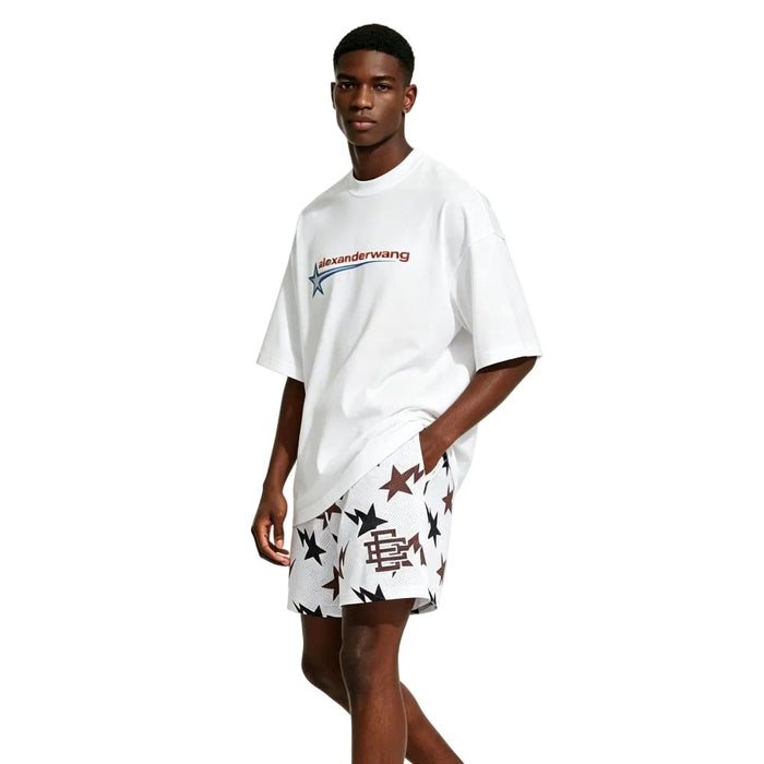 Eric Emanuel x BAPE EE Basic Core Short Cream Brown Navy - Afewvibe