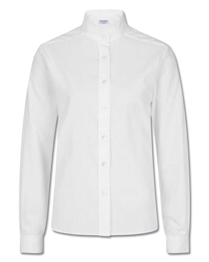 Erin Pure Cotton White Long Sleeved Blouse - White - Image 2 - The Classic Boutique
