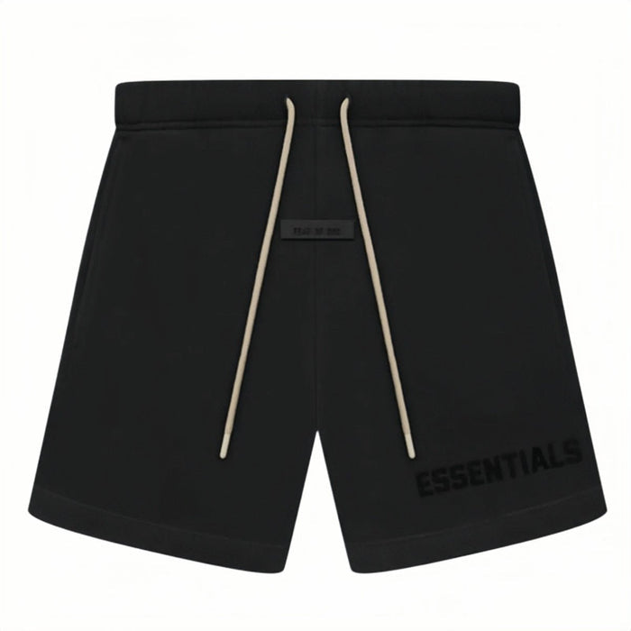 Fear of God Essentials Black Collection Sweatshort Jet Black - AFewVibe
