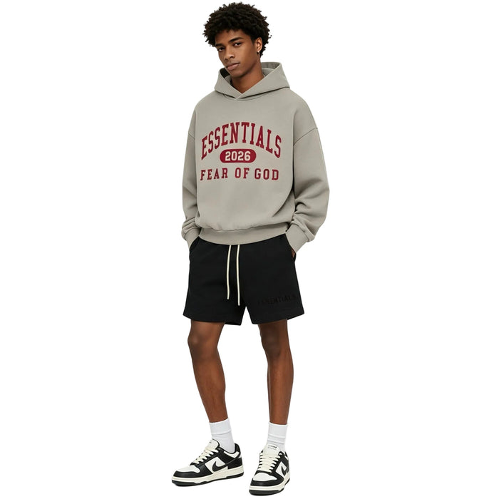 Fear of God Essentials Black Collection Sweatshort Jet Black - AFewVibe