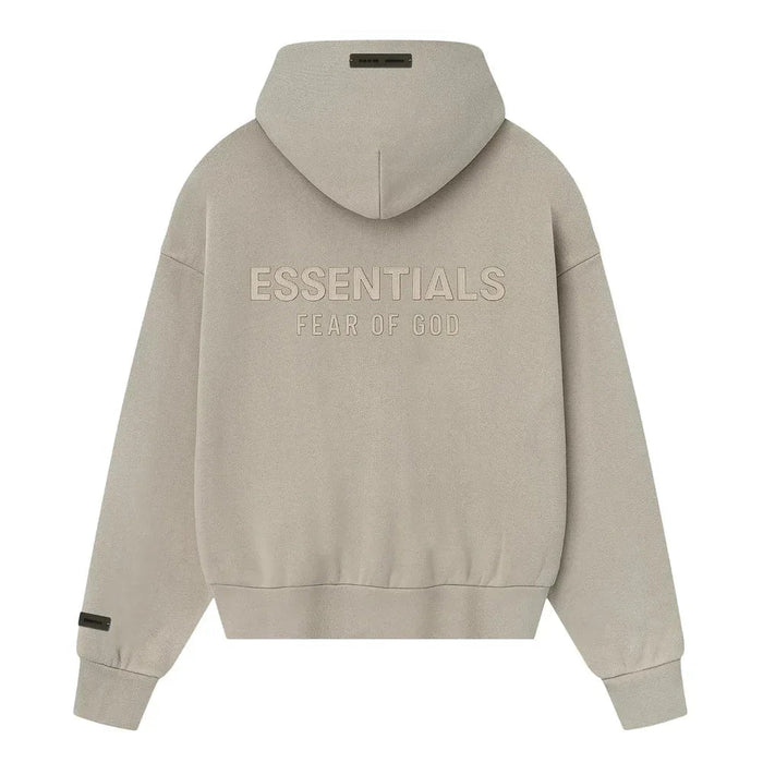 Fear of God Essentials Classic Full Zip Hoodie Timber - Afewvibe