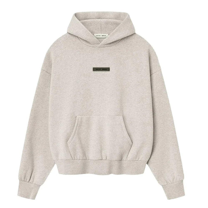 Fear of God Essentials Classic Hoodie Heather Stone - Afewvibe
