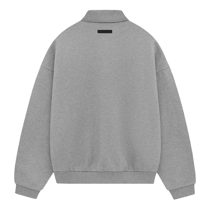Fear of God Essentials Fleece Polo Dark Heather - Afewvibe