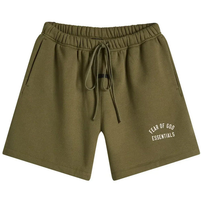 Fear of God Essentials Fleece Soccer Short Military - Afewvibe