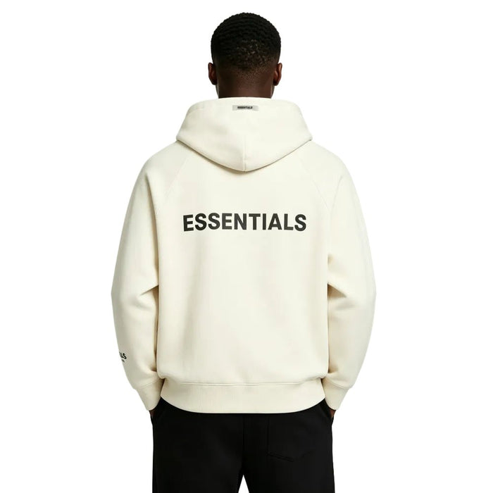 Fear of God Essentials Full Zip Hoodie Cream - Afewvibe