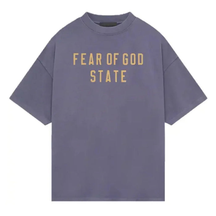 Fear of God Essentials Heavy Crewneck Tee Lavender - Afewvibe