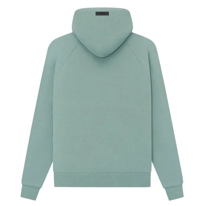 Fear of God Essentials Hoodie Sycamore back with hood label