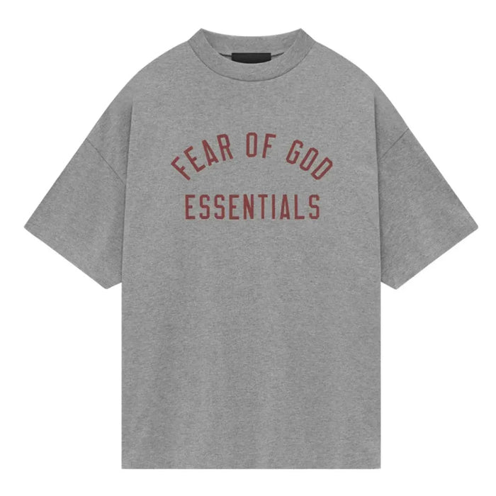 Fear of God Essentials Jersey Crewneck Tee Dark Heather - Afewvibe