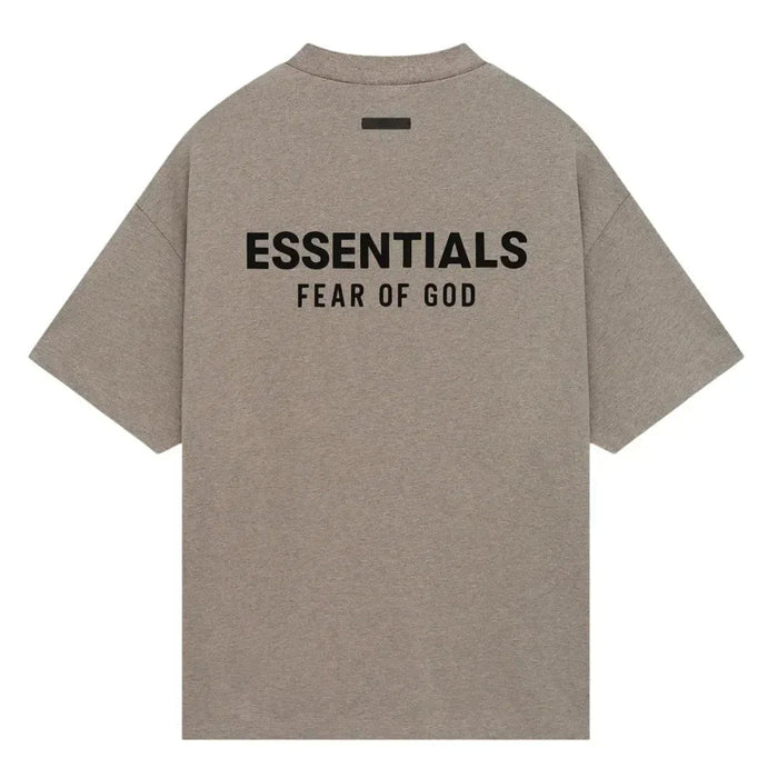 Fear of God Essentials Jersey Crewneck Tee Heather Grey front product view