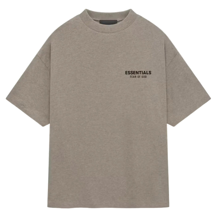 Fear Of God Essentials Jersey Crewneck Tee Heather Grey - AFewVibe