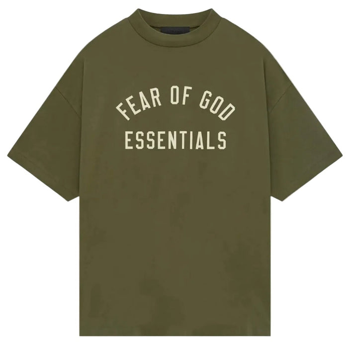 Fear of God Essentials Jersey Crewneck Tee Military main product view